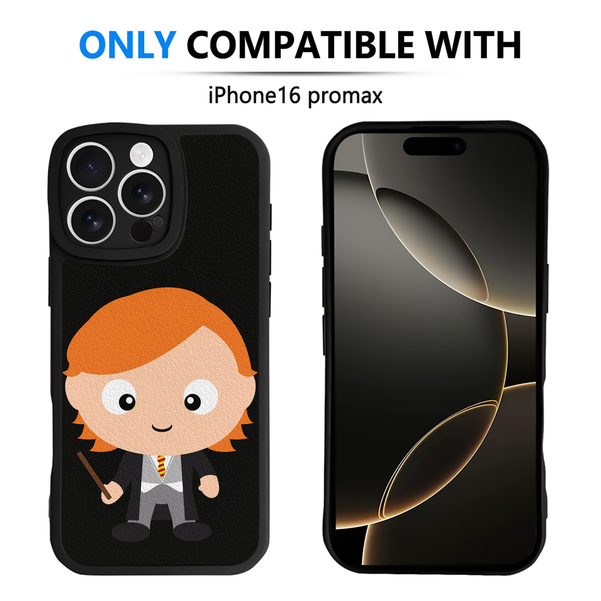 （画像用） Harry Potter ハリー・ポッターシリーズ 【iPhone 16シリーズ対応】シリコンスマホケース（レザー調） 材質：シリコン